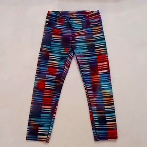Athletic multicolor leggings/capris size small by Athleta